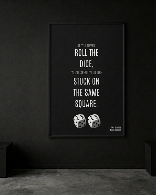 Roll the dice framed